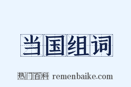 当国组词是什么意思的图片